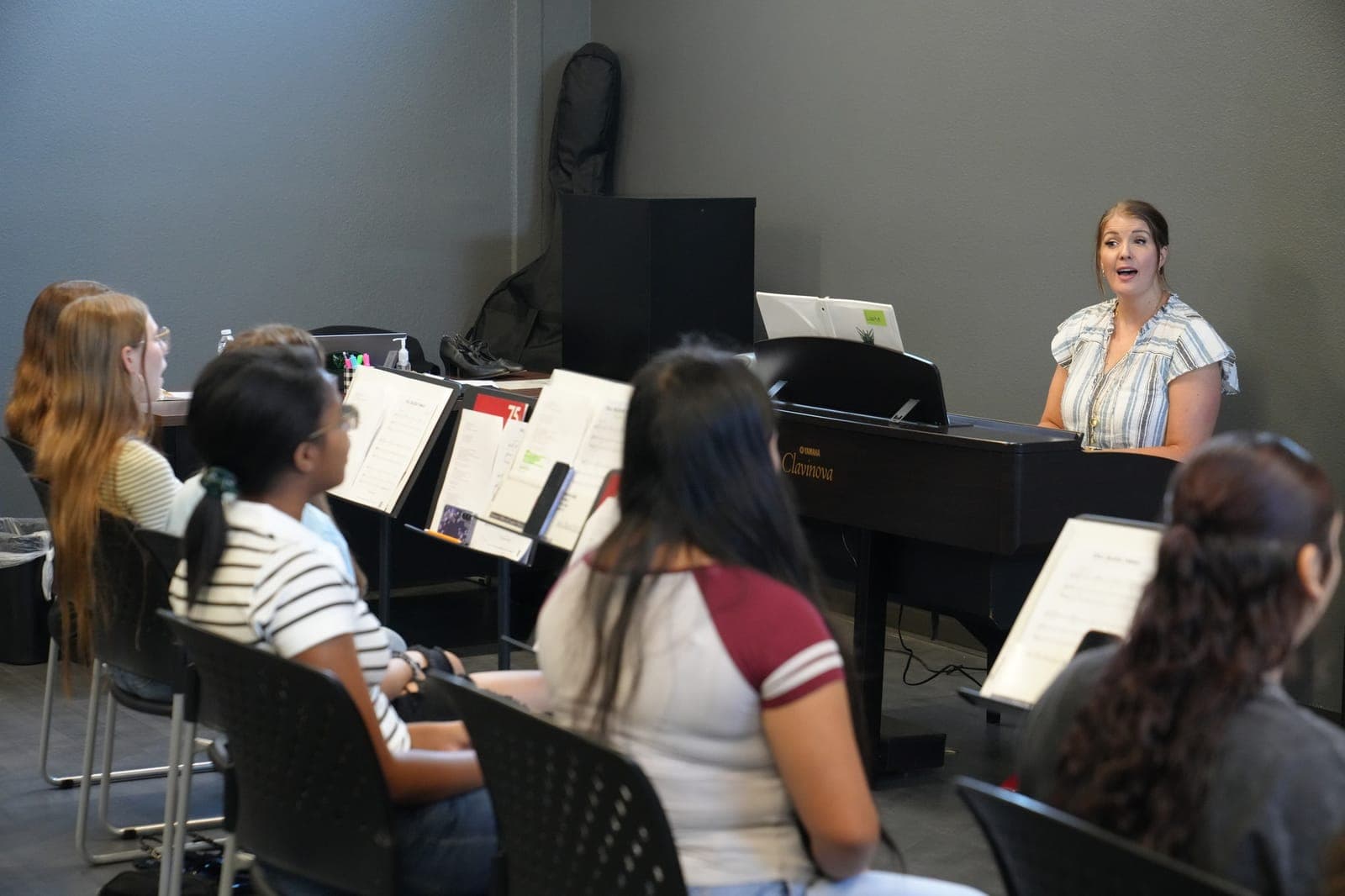 A Highland Prep West voice lesson