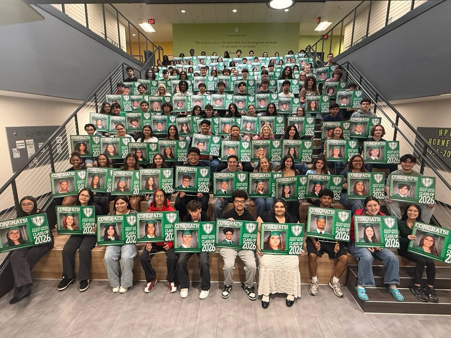 Highland Prep West Class of 2026 yard signs