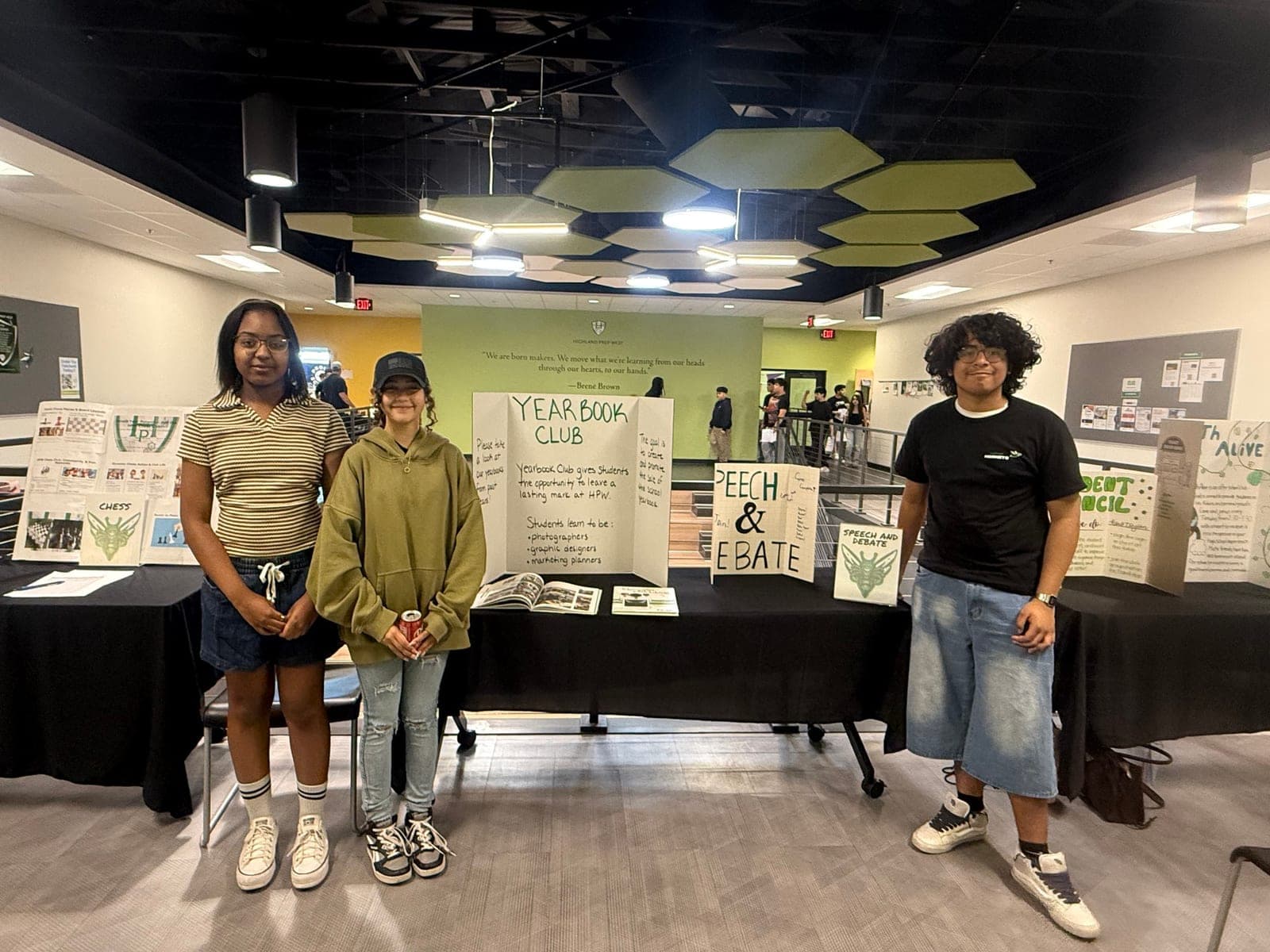 Highland Prep West students at course registration