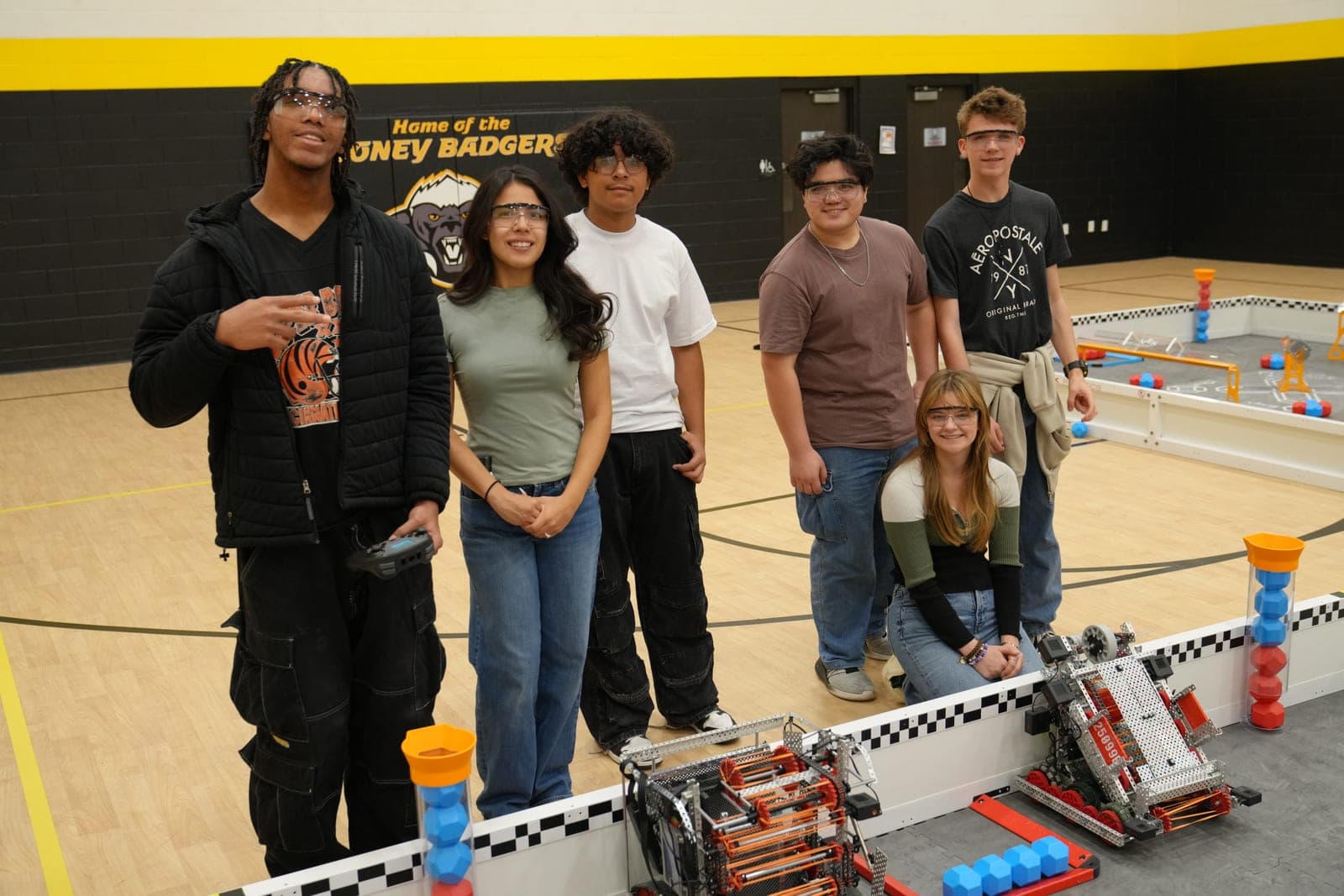 Highland Prep West students at a robotics competition