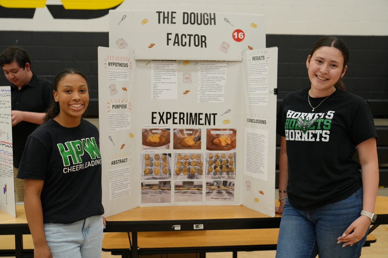 A Highland Prep West student presenting a science fair experiment